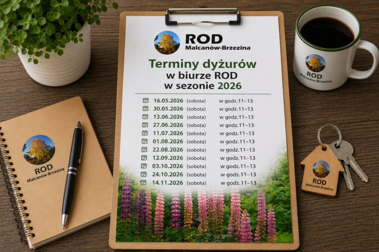 Terminy dyżurów w biurze ROD w sezonie 2026
